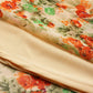 Jompers Women Beige, Orange & Green Floral Printed Georgette Kurta ( JOK 1388 Orange )