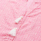 Jompers Women Pink & Off White Pure Cotton Ethnic Motifs Printed Kurta ( JOK 1389 Peach )