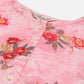 Women Pink Georgette Flared Printed kurta ( JOK 1421 Pink )