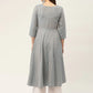 Women Grey & Red Cotton Jacquard Geometric Printed Kurta ( JOK 1430 Grey )