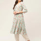 Women Sky Blue Floral Printed Kurtas ( JOK 1433 Sky )