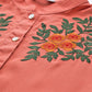 Women Rust Red & Green Floral Embroidered Georgette Anarkali Kurta ( JOK 1441 Rust )