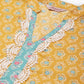 Ethnic Motifs Thread Work  Kurta ( JOK 1446 Yellow )