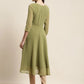 Yoke Design Georgette Anarkali Kurta ( JOK 1451 Green )