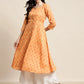 Printed Anarkali Kurta ( JOK 1452 Yellow )