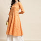 Printed Anarkali Kurta ( JOK 1452 Yellow )