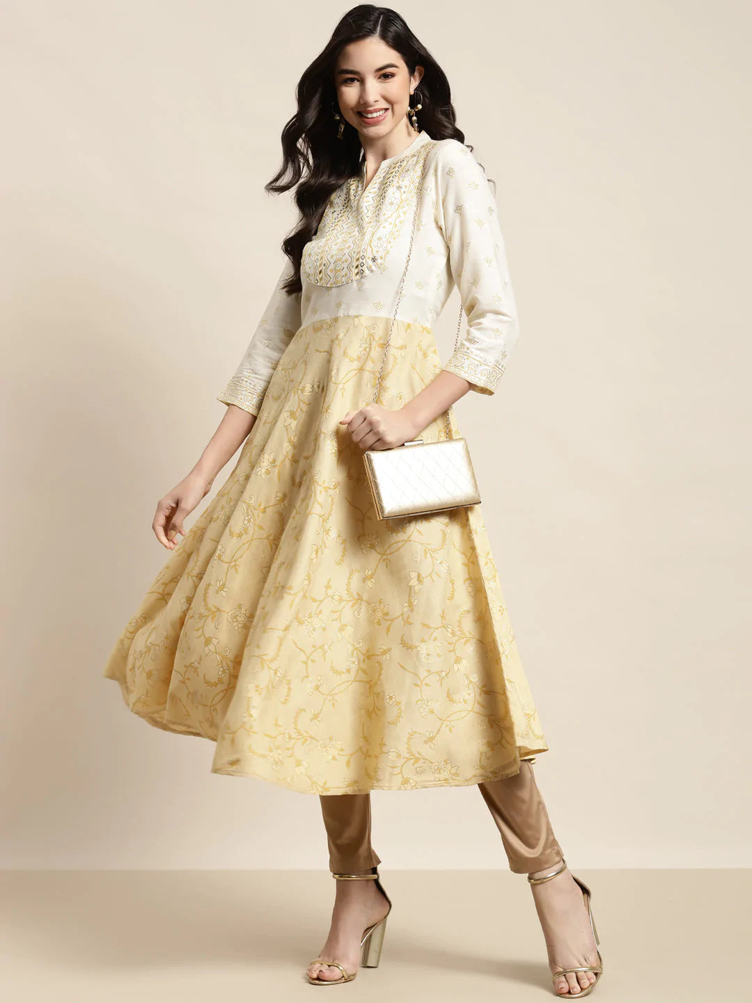 Yok-Design Faired Kurta ( JOK 1454 Yellow )