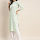 Ethnic Motifs Printed Lurex Kurta ( JOK 1467 Green )