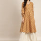Printed Anarkali Kurta ( JOK 1468 Yellow )