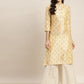 Printed Gotta Patti Kurta ( JOK 1469 Cream )