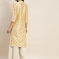 Printed Gotta Patti Kurta ( JOK 1469 Cream )