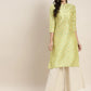 Printed Gotta Patti Kurta ( JOK 1469 Lime )