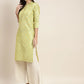 Printed Gotta Patti Kurta ( JOK 1469 Lime )