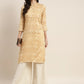 Printed Gotta Patti Kurta ( JOK 1469 Mustard )