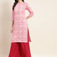 Printed Gotta Patti Kurta ( JOK 1469 Pink )