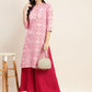 Printed Gotta Patti Kurta ( JOK 1469 Pink )