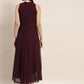 Embroidered A-Line Midi Dress ( JOK 1474 Purple )