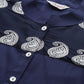 Jompers Paisley Embroidered Chikankari Navy Kurta ( JOK 1486 Navy )