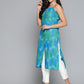 Jompers Pure Cotton Blue Ikkat Kurta ( JOK 1487 Blue )