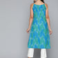 Jompers Pure Cotton Blue Ikkat Kurta ( JOK 1487 Blue )