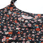 Jompers Floral Printed Floral Georgette Kurta ( JOK 1491 Black )