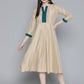 Sequin work, flared ethnic dress ( JOK 1536 Beige )