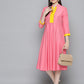 Sequin work, flared ethnic dress ( JOK 1536 PInk )