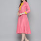 Sequin work, flared ethnic dress ( JOK 1536 PInk )