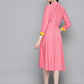 Sequin work, flared ethnic dress ( JOK 1536 PInk )