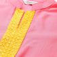Sequin work, flared ethnic dress ( JOK 1536 PInk )