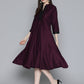 Sequin work, flared ethnic dress ( JOK 1536 Wine )