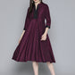 Sequin work, flared ethnic dress ( JOK 1536 Wine )