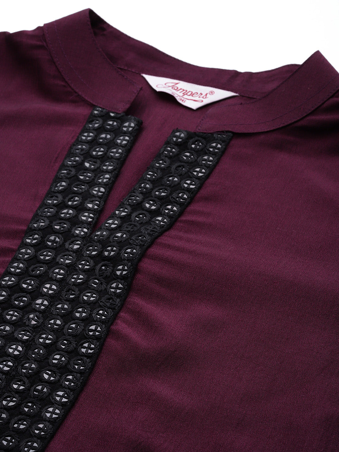 Sequin work, flared ethnic dress ( JOK 1536 Wine )