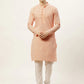 Jompers Men's Orange Embroidered Kurta Only ( KO 626 Orange )