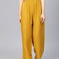 Women Mustard Straight Elasticated Palazzo ( JOPL 2121 Mustard )