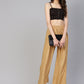 Women Beige Straight Elasticated Palazzo ( JOPL 2121 Beige )
