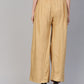 Women Beige Straight Elasticated Palazzo ( JOPL 2121 Beige )