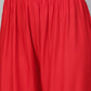 Women Red Straight Elasticated Palazzo ( JOPL 2121 Red )