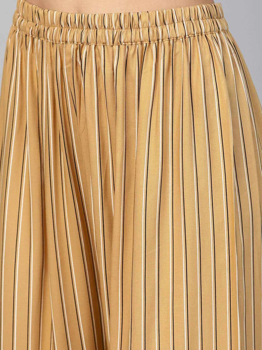 Jompers Women Beige & Black Striped Straight Palazzos ( JOPL 2122 Beige)