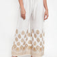Women Mustard Yellow & Off-White Embroidered Kurta with Palazzos (JOKPL WG 1311 Mustard)