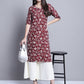 Women Off-White Straight Partially Elasticated Palazzo ( JOPL 2137Off-White )