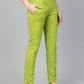Jompers Women Green Smart Slim Fit Solid Regular Trousers ( JOP 2119 Green )