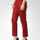 Jompers Women Maroon Smart Slim Fit Solid Regular Trousers ( JOP 2119 Maroon )