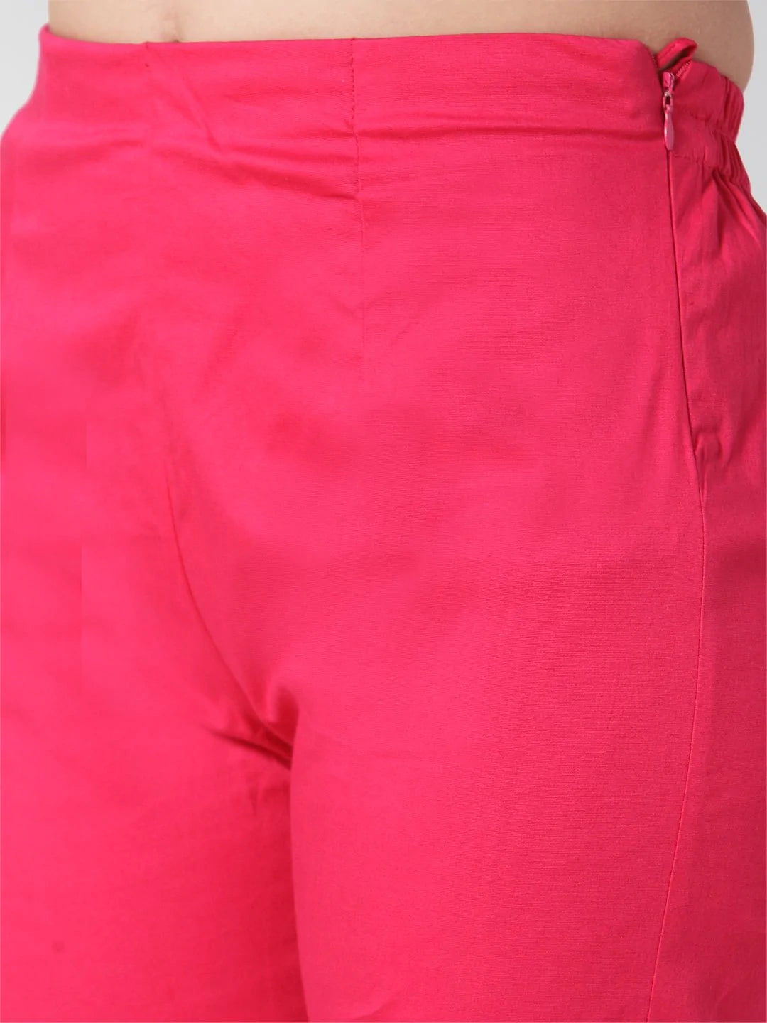 Jompers Women Pink Smart Slim Fit Solid Regular Trousers ( JOP 2119 Pink )
