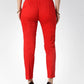 Jompers Women Red Smart Slim Fit Solid Regular Trousers ( JOP 2119 Red )