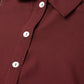 Jompers Women Maroon Regular Fit Crinkled Effect Casual Shirt ( JOT 7002 Maroon )