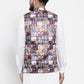 Jompers Men Purple Printed Satin Nehru Jacket ( JOWC 4007 Purple)