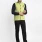 Jompers Men's Green Solid Nehru Jacket with Square Pocket ( JOWC 4024Green )