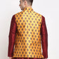 Jompers Men's Yellow Digital Printed Yellow Waistcoat ( JOWC 4025Yellow )