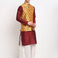 Jompers Men's Yellow Digital Printed Yellow Waistcoat ( JOWC 4025Yellow )